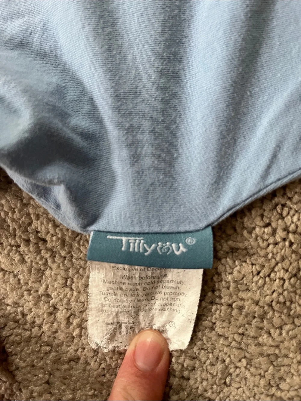 Tillyou Light Blue Sleeveless Baby Sleep Sack